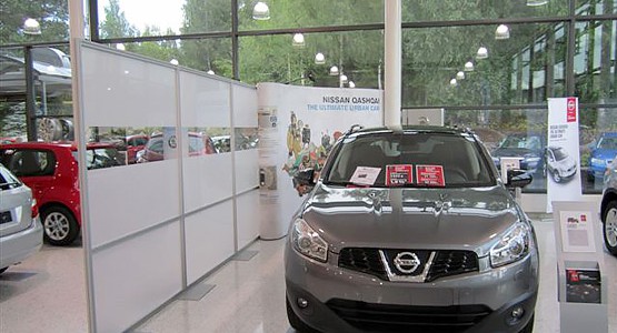 Case - Nissan - Nissan Sales Booth och Nissan Separationwall